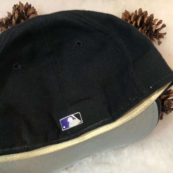 Vintage MLB Colorado Rockies New Era Wool Fitted Hat 7 1/4