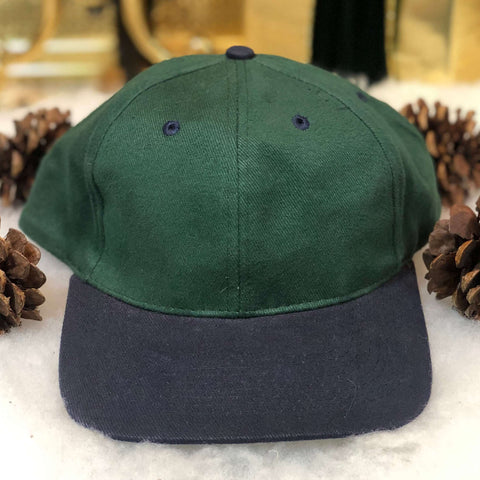 Vintage Forest Green Navy Blank Toppers Snapback Hat