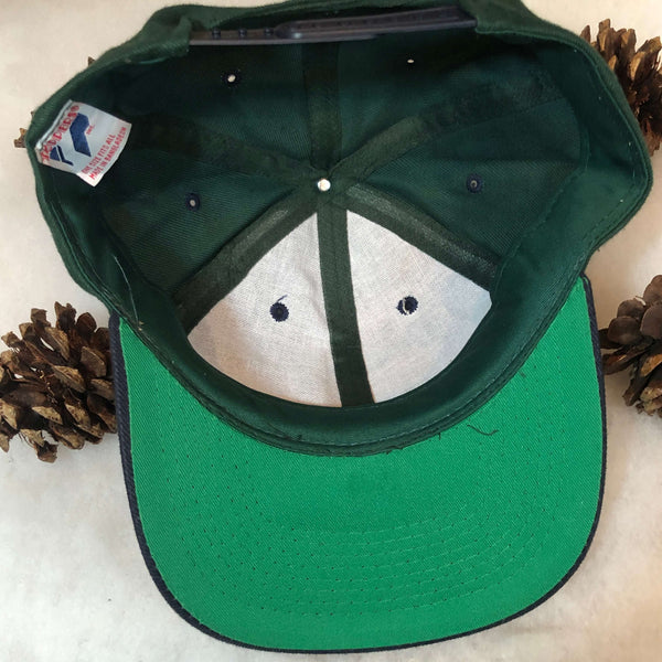 Vintage Forest Green Navy Blank Toppers Snapback Hat