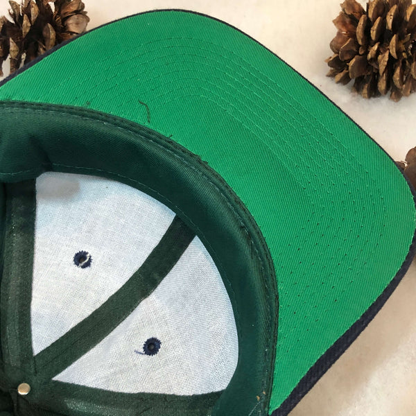 Vintage Forest Green Navy Blank Toppers Snapback Hat