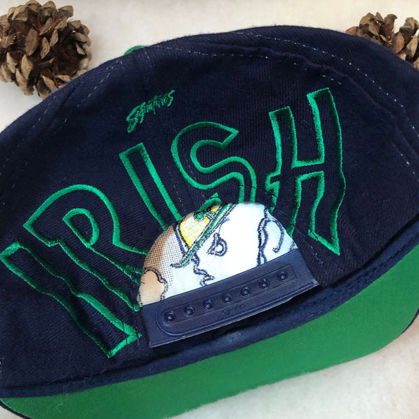 Vintage Deadstock NWOT NCAA Notre Dame Fighting Irish Signatures Monster Snapback Hat
