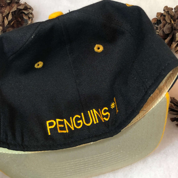 Vintage NHL Pittsburgh Penguins #1 Apparel Fitted Hat Size 7