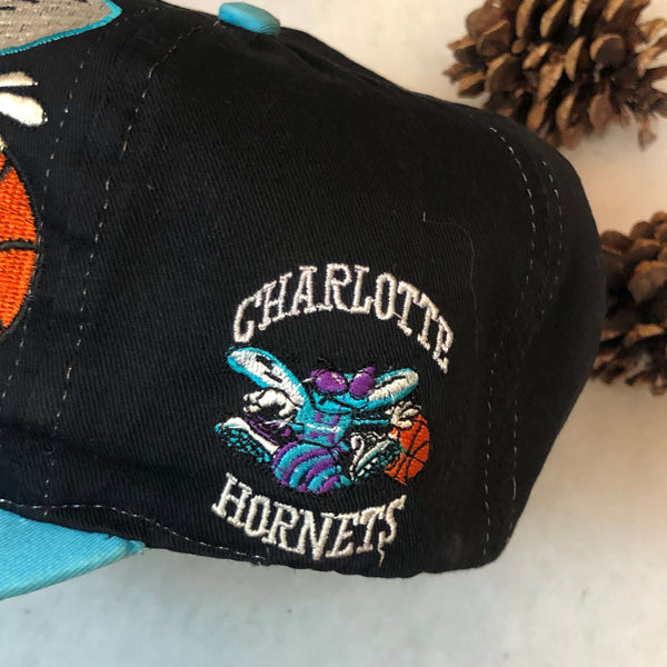 Vintage NBA Charlotte Hornets Alonzo Mourning Bootleg Snapback Hat
