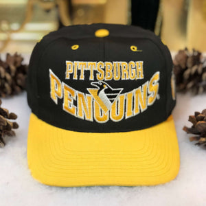 Vintage NHL Pittsburgh Penguins The G Cap Smile Twill Snapback Hat