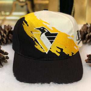 Vintage NHL Pittsburgh Penguins Logo Athletic Splash Snapback Hat