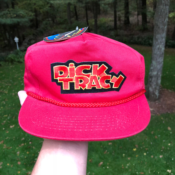 Vintage Deadstock NWT Disney Dick Tracy Strapback Hat