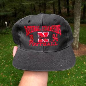 Vintage Logo 7 NCAA 1994 National Champions Nebraska Cornhuskers Snapback Hat