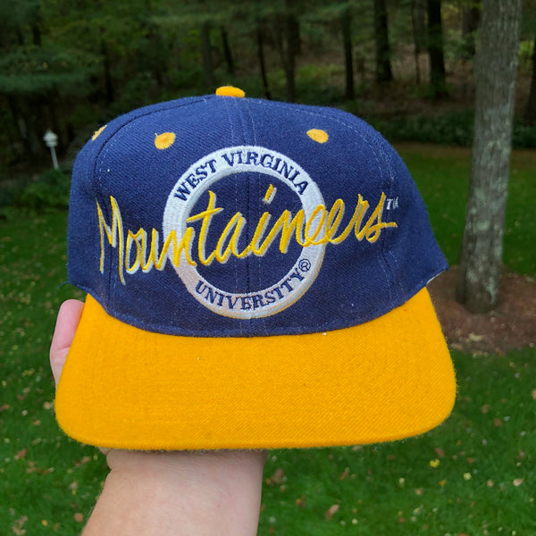 Vintage The Game NCAA West Virginia Mountaineers Circle Logo Snapback Hat