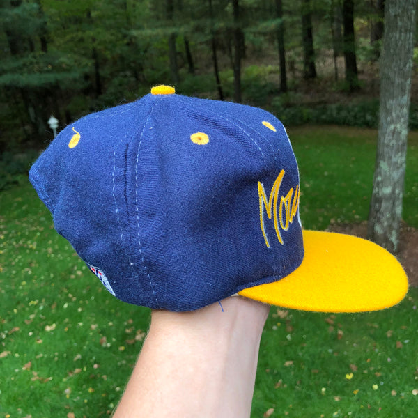 Vintage The Game NCAA West Virginia Mountaineers Circle Logo Snapback Hat