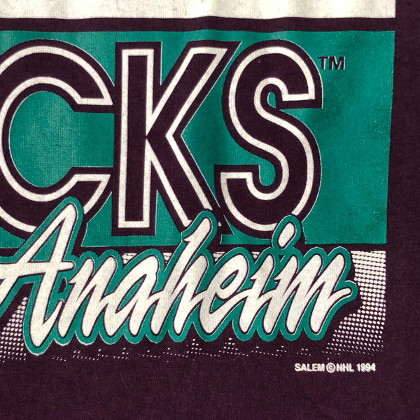 Vintage Deadstock NWOT NHL Anaheim Mighty Ducks Salem Sportswear Jersey T-Shirt (L)