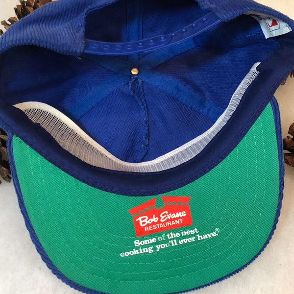 Vintage Deadstock NWOT MLB Chicago Cubs Bob Evans Annco Corduroy Snapback Hat