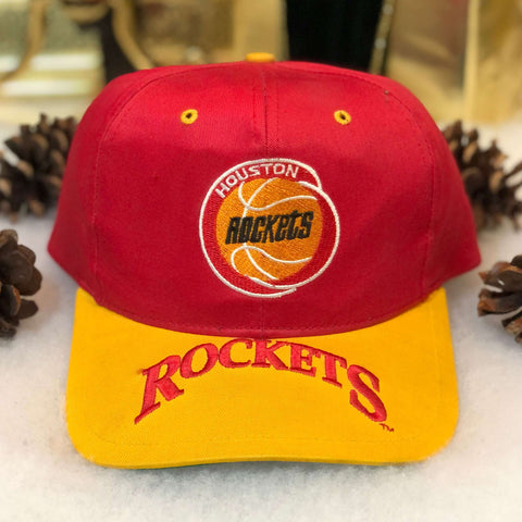 Vintage NBA Houston Rockets Twins Enterprise Brim Arch Twill Snapback Hat