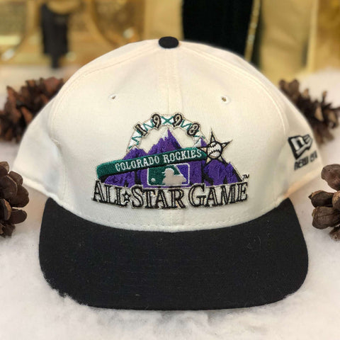 Vintage Deadstock NWOT 1998 MLB All-Star Game Colorado Rockies New Era Wool Snapback Hat