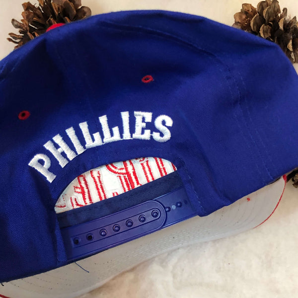 Vintage Deadstock NWOT MLB Philadelphia Phillies The G Cap Smile Twill Snapback Hat