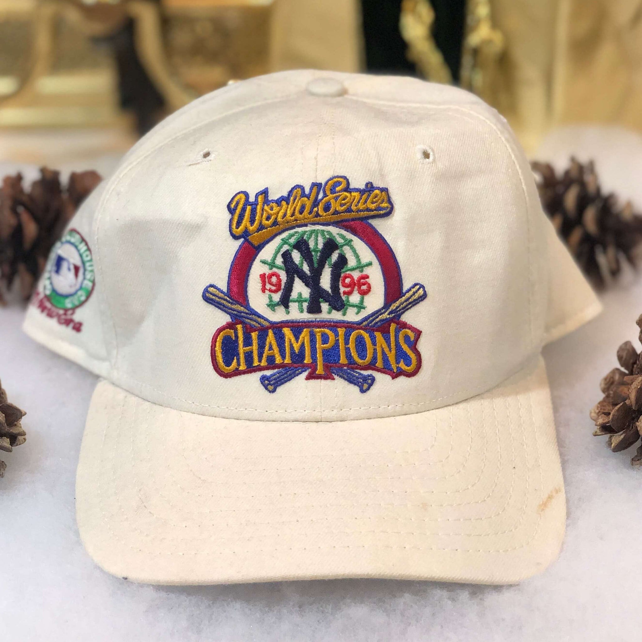 Vintage 1996 MLB World Series Champions New York Yankees New Era Wool Snapback Hat
