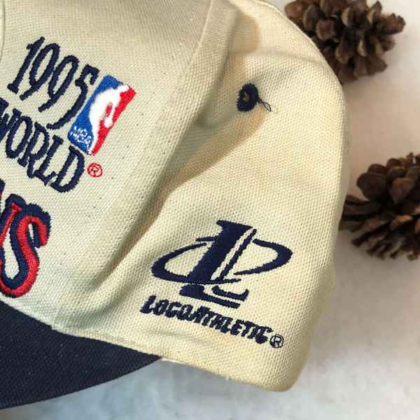 Vintage Deadstock NWOT 1995 NBA Champions Houston Rockets Logo Athletic Snapback Hat