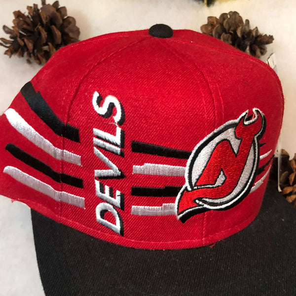 Vintage Deadstock NWT NHL New Jersey Devils Sports Specialties Wool Snapback Hat