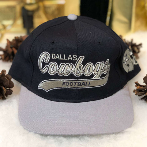 Vintage Deadstock NWOT NFL Dallas Cowboys Starter Tailsweep Script Wool Snapback Hat
