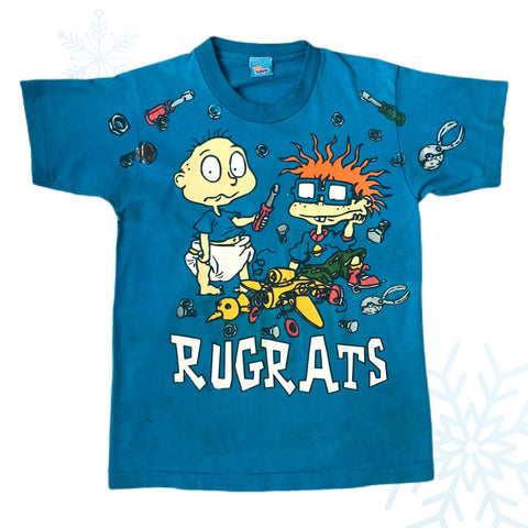 Vintage 1998 Nickelodeon Rugrats Airplane Tools *YOUTH* Graphic T-Shirt