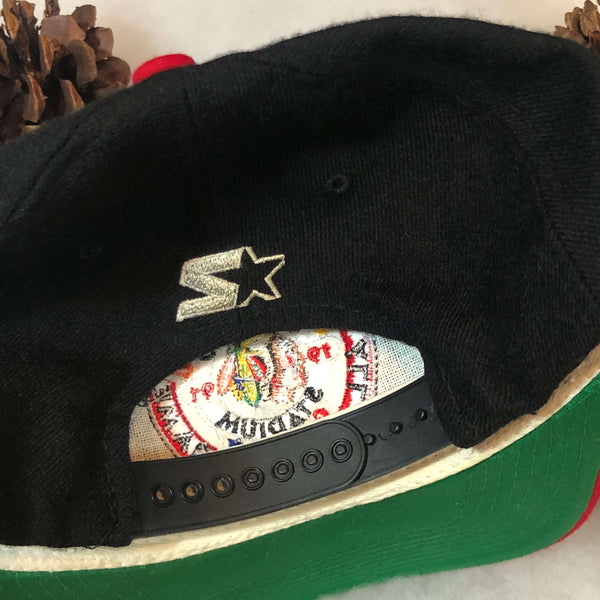Vintage 1991 NHL All-Star Game Chicago Blackhawks Starter Wool Snapback Hat