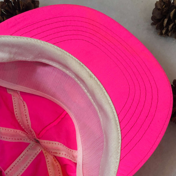 Vintage NCAA Nebraska Cornhuskers Nylon Neon Pink Snapback Hat