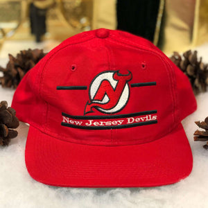 Vintage NHL New Jersey Devils The Game Split Bar Twill Snapback Hat
