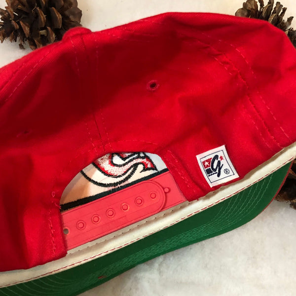 Vintage NHL New Jersey Devils The Game Split Bar Twill Snapback Hat