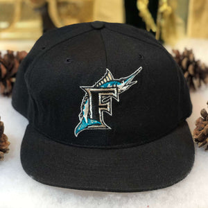 Vintage MLB Florida Marlins New Era Wool Fitted Hat 7 3/8