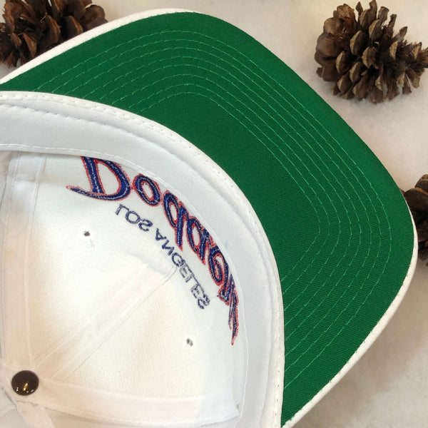 Vintage Deadstock NWT MLB Los Angeles Dodgers Sports Specialties Script Twill Snapback Hat