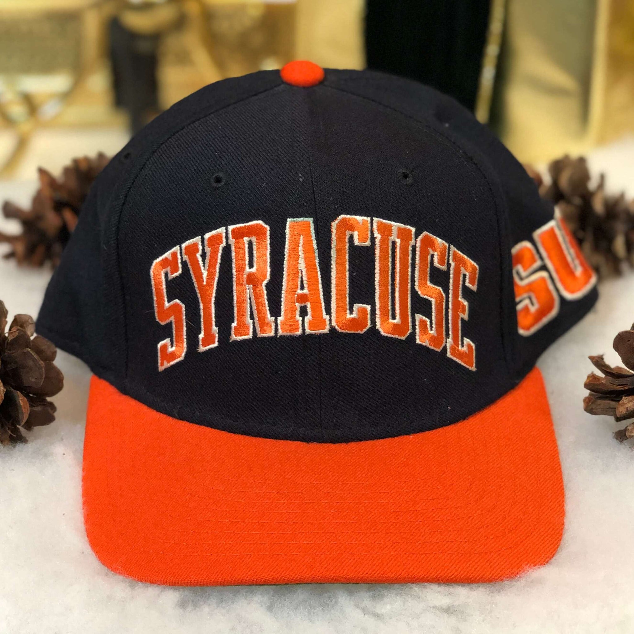 Vintage NCAA Syracuse Orangemen Starter Wool Fitted Hat 7 1/8