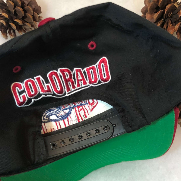 Vintage NHL Colorado Avalanche The G Cap Wave Twill Snapback Hat
