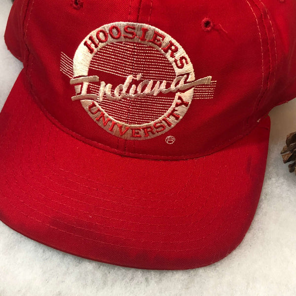 Vintage NCAA Indiana Hoosiers The Game Circle Logo Twill Snapback Hat