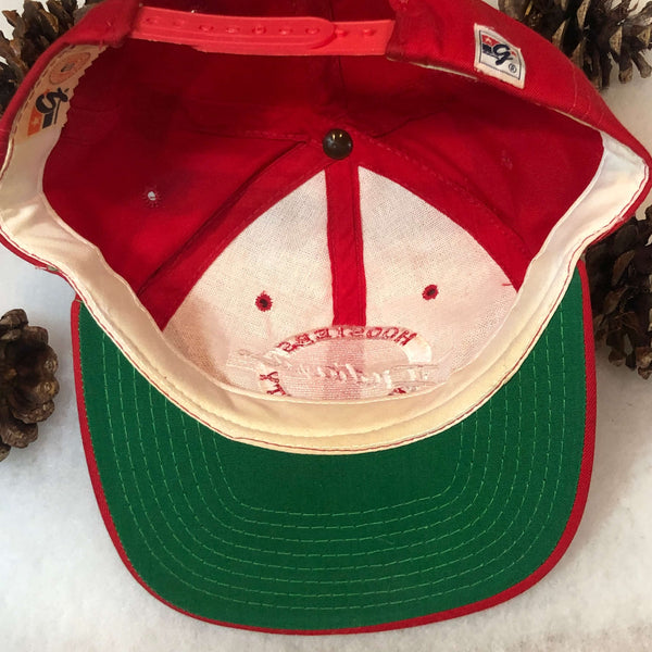 Vintage NCAA Indiana Hoosiers The Game Circle Logo Twill Snapback Hat