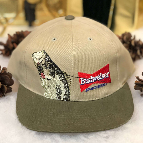 Vintage Deadstock NWT 1994 Budweiser Bass Fishing Snapback Hat – 🎅 Bad  Santa