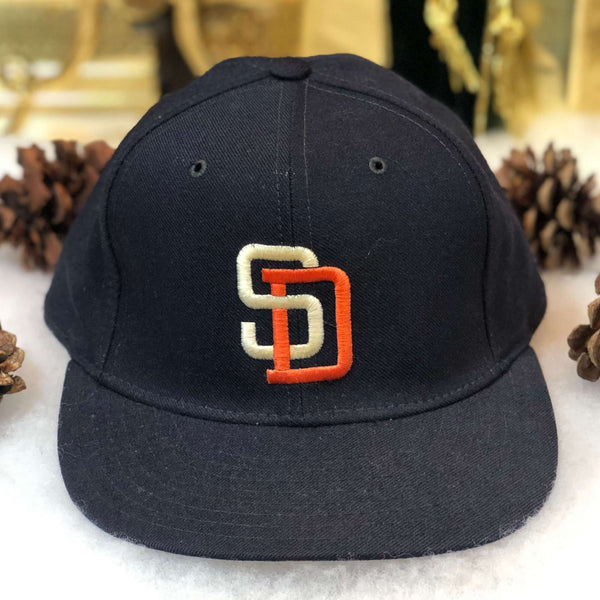 Vintage MLB San Diego Padres New Era Wool Fitted Hat 7 1/4