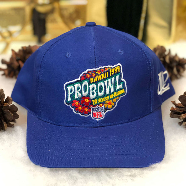 Vintage Deadstock NWOT 1999 NFL Hawaii Pro Bowl "20 Years of Aloha" Logo Athletic Twill Snapback Hat