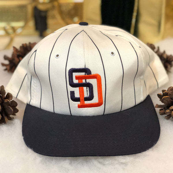Vintage NWOT MLB San Diego Padres Pinstripe Twill Snapback Hat – 🎅 Bad  Santa
