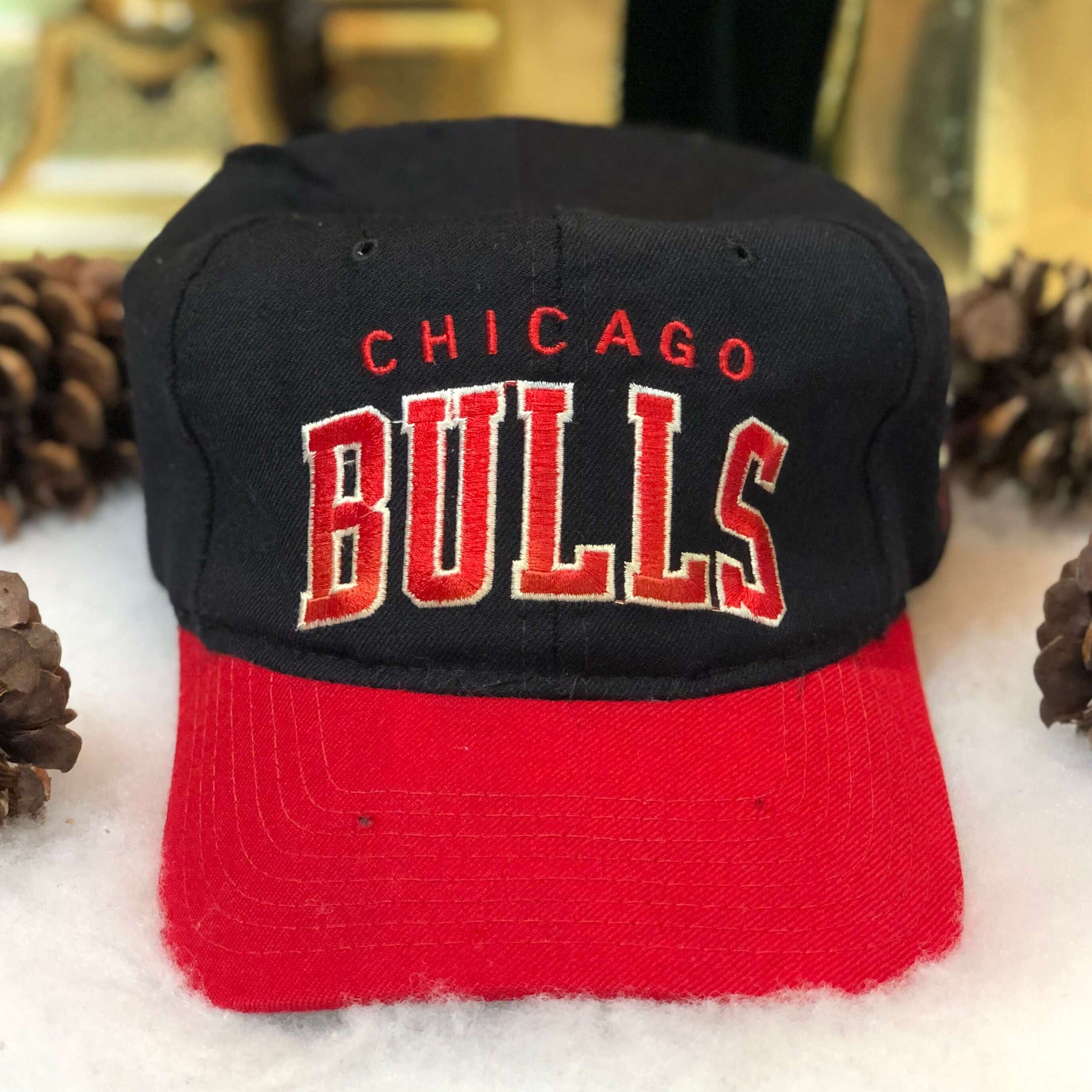 Vintage NBA Chicago Bulls Starter Arch Wool Snapback Hat