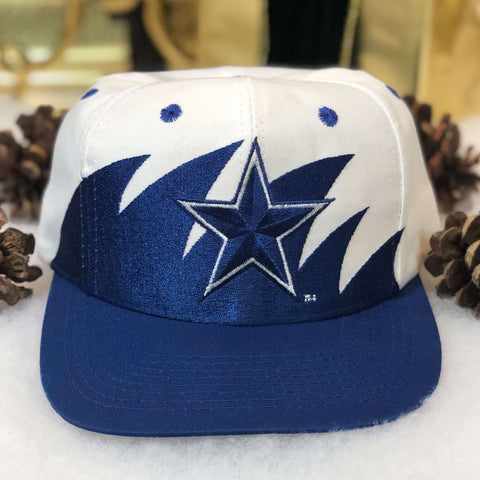 Vintage NFL Dallas Cowboys Logo 7 Twill Sharktooth Snapback Hat