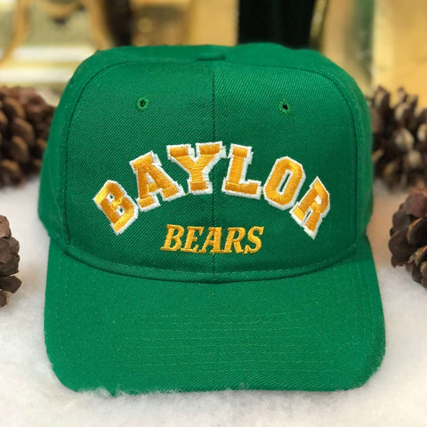 Vintage NCAA Baylor Bears New Era Wool Snapback Hat