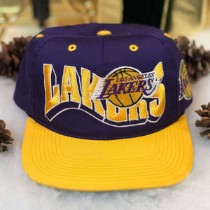 Vintage NBA Los Angeles Lakers The G Cap Wave Twill Snapback Hat