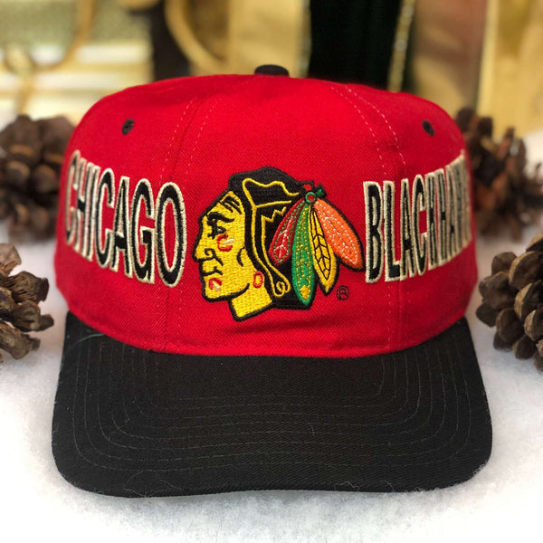 Vintage NHL Chicago Blackhawks Starter Billboard Wool Snapback Hat