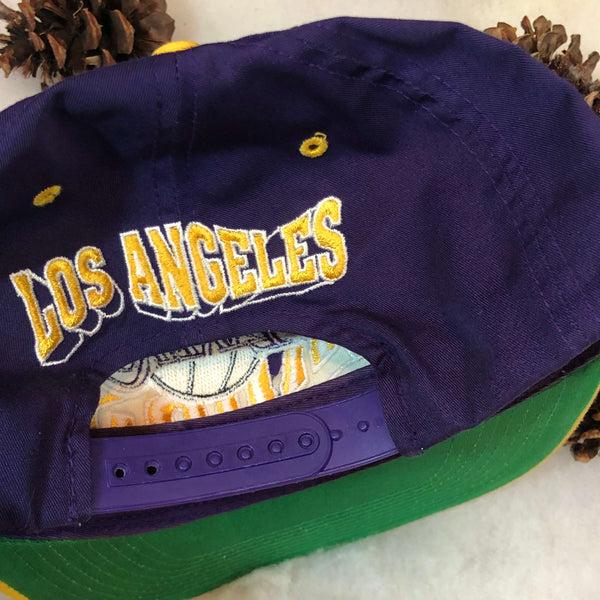 Vintage NBA Los Angeles Lakers The G Cap Wave Twill Snapback Hat