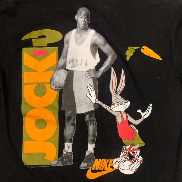 Vintage 1993 Nike "What's Up Jock?" Michael Jordan Bugs Bunny T-Shirt (M)