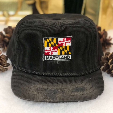 Vintage NCAA Maryland Terrapins Yupoong Corduroy Snapback Hat