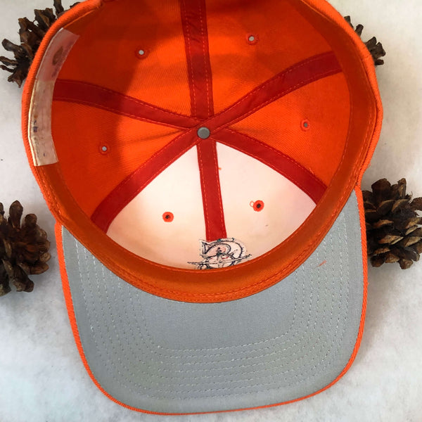 Vintage MLB Seattle Mariners The G Cap Neon Orange Wool Snapback Hat