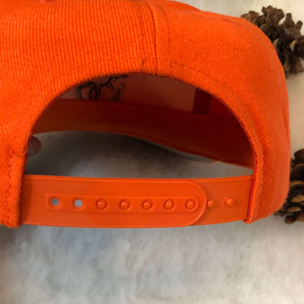 Vintage MLB Seattle Mariners The G Cap Neon Orange Wool Snapback Hat