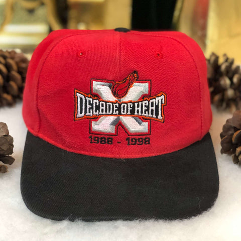 Vintage NBA Miami Heat 10th Anniversary "Decade of Heat" Snapback Hat