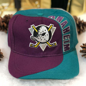 Vintage NHL Anaheim Mighty Ducks American Needle Wool Snapback Hat
