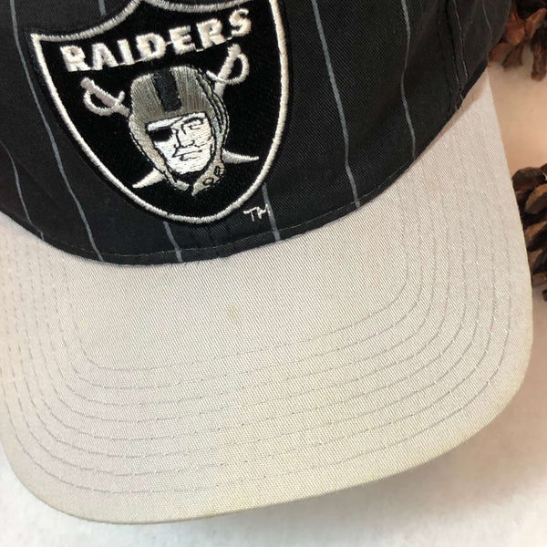 Vintage NFL Los Angeles Raiders Starter Pinstripe Twill Snapback Hat